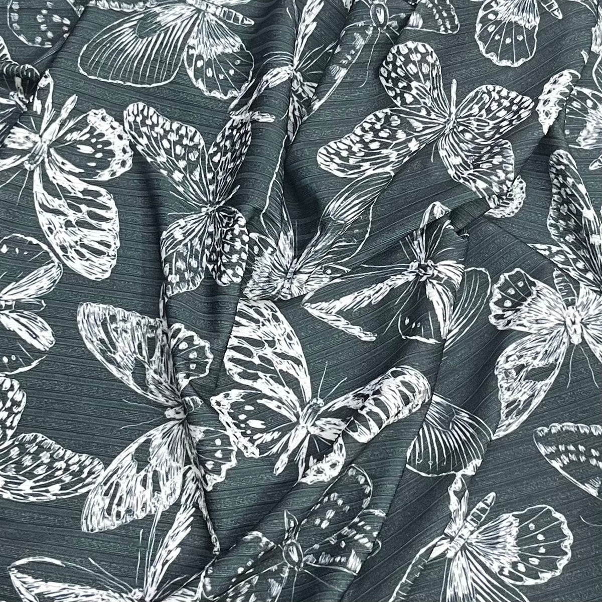 Pound A Metre 3 Metres Luxurious Printed Lycra Jersey 55" Wide (Butterfly)