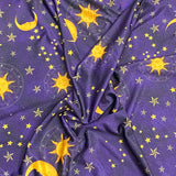 Pound A Metre 3 Metres Luxurious  Printed Lycra Jersey 55" Wide (Galaxy) (EOL)