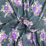 Pound A Metre 3 Metres Luxurious Printed Lycra Jersey 55" Wide (Garden)