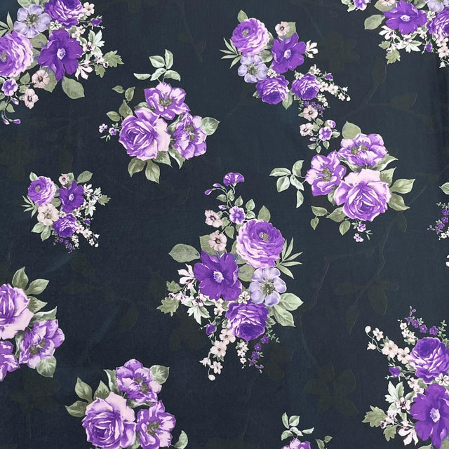 Pound A Metre 3 Metres Luxurious Printed Lycra Jersey 55" Wide (Garden)
