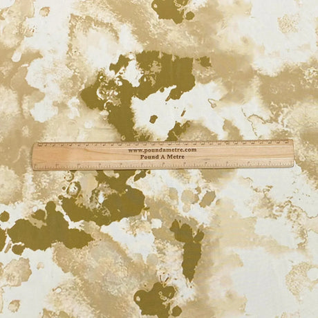 Pound A Metre 3 Metres Luxurious Printed Lycra Jersey 55" Wide (Gold)