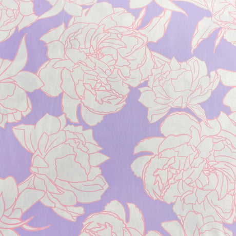 Pound A Metre 3 Metres Luxurious Printed Lycra Jersey 55" Wide (Lilac)