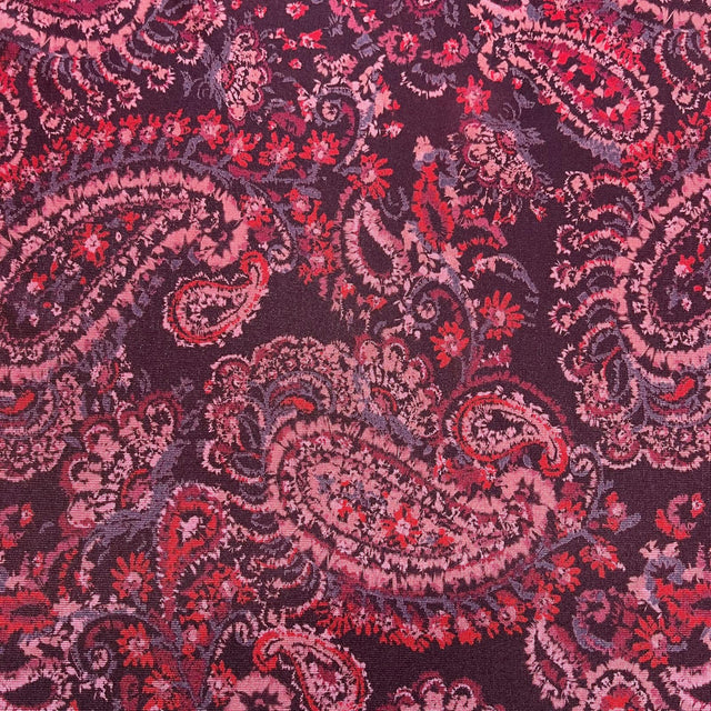 Pound A Metre 3 Metres Luxurious Printed Lycra Jersey 55" Wide (Paisley Madness)