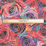 Pound A Metre 3 Metres Luxurious Printed Lycra Jersey 55" Wide (Rose)