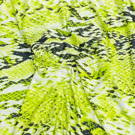 Pound A Metre 3 Metres Luxurious Printed Lycra Jersey 55" Wide (Snake)