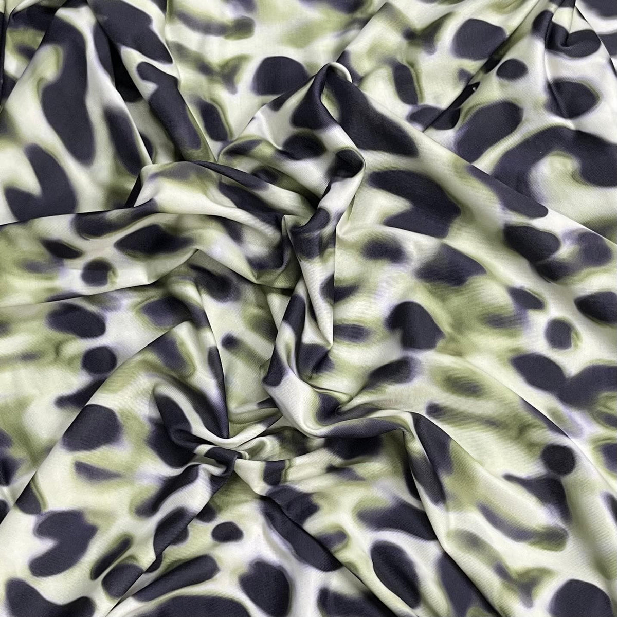 Pound A Metre 3 Metres Luxurious Printed Lycra Jersey 55" Wide (Swamp)