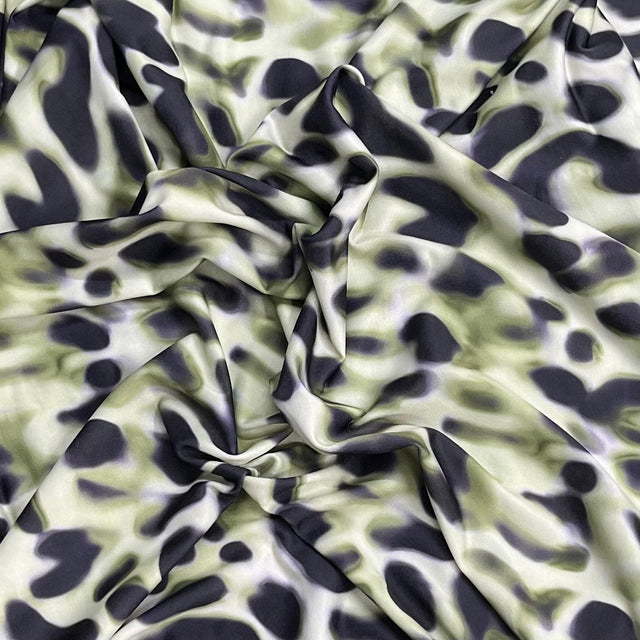 Pound A Metre 3 Metres Luxurious Printed Lycra Jersey 55" Wide (Swamp)