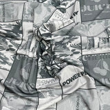 Pound A Metre 3 Metres Luxurious Printed Lycra Jersey 55" Wide (Writing)