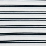 Pound A Metre 3 Metres Luxurious Printed Ribbed Jersey 55” Wide - (Black & White)