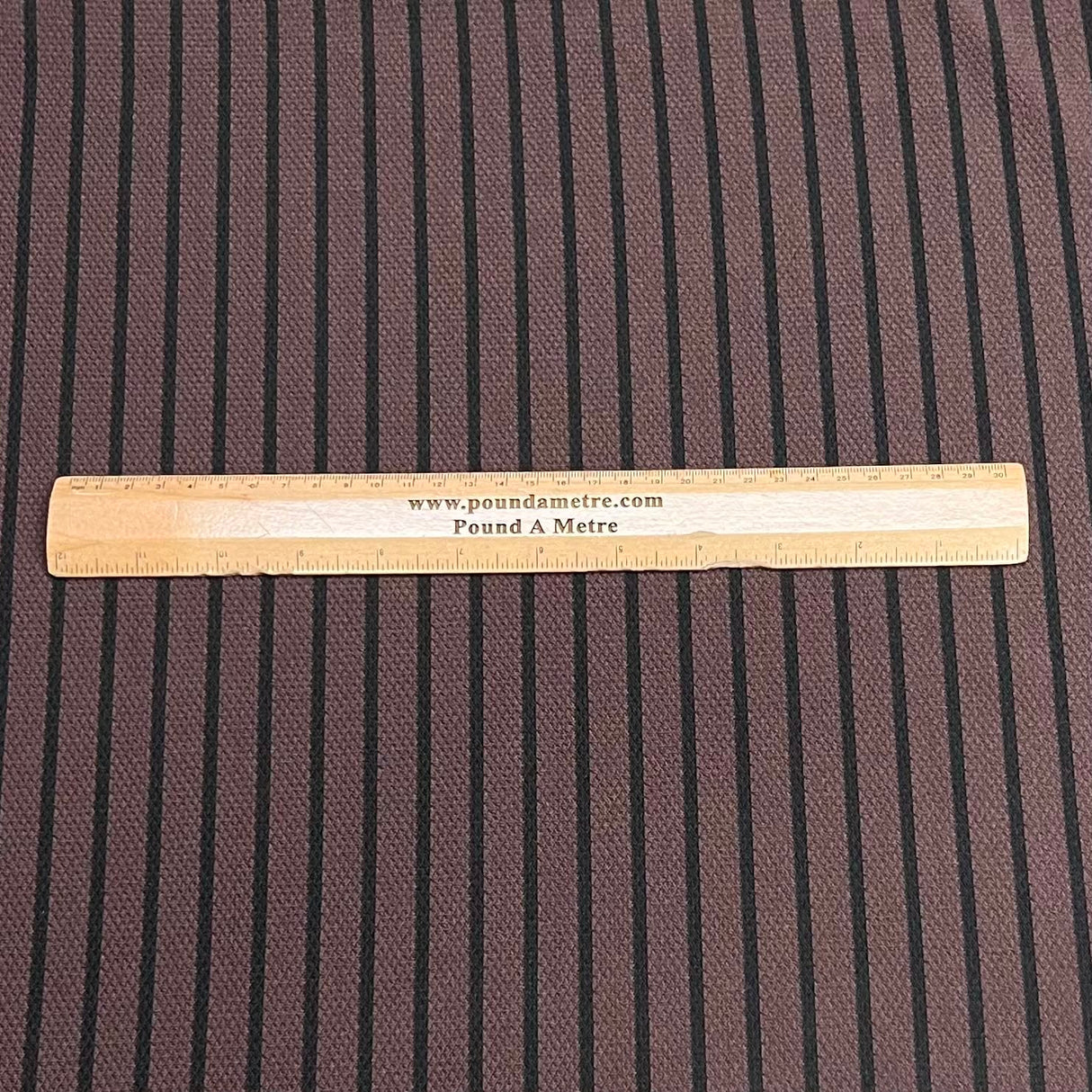 Pound A Metre 3 Metres Luxurious Printed Ribbed Jersey 55” Wide - (Brown & Black)