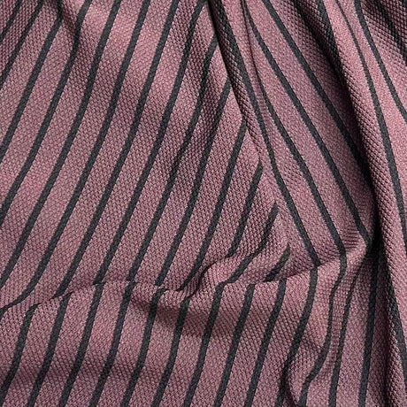 Pound A Metre 3 Metres Luxurious Printed Ribbed Jersey 55” Wide - (Brown & Black)