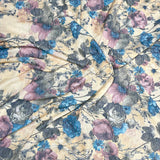 Pound A Metre 3 Metres Luxurious Printed Ribbed Jersey 55” Wide - (Lemon) ((S1J))