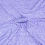 Pound A Metre 3 Metres Luxurious Printed Ribbed Jersey 55” Wide - (Lilac) (S1J)