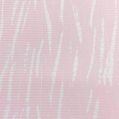Pound A Metre 3 Metres Luxurious Printed Ribbed Jersey 55” Wide - (Pink & White)