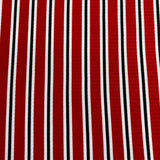 Pound A Metre 3 Metres Luxurious Printed Ribbed Jersey 55” Wide - (RedStripes) (EOL)