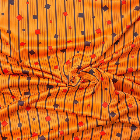 Pound A Metre 3 Metres Luxurious Printed Satin Effect Jersey 55" Wide (Falling)