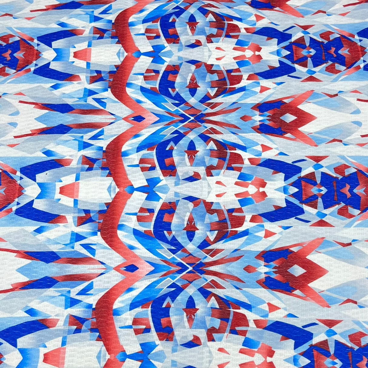 Pound A Metre 3 Metres Luxurious Printed Seersucker Jersey 55” Wide - (Abstract) (S1J)