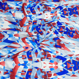 Pound A Metre 3 Metres Luxurious Printed Seersucker Jersey 55” Wide - (Abstract) (S1J)