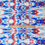 Pound A Metre 3 Metres Luxurious Printed Seersucker Jersey 55” Wide - (Abstract) (S1J)