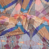 Pound A Metre 3 Metres Luxurious Printed Seersucker Jersey 55” Wide - (Colourful) (S1J)