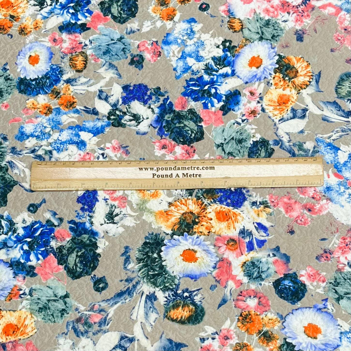 Pound A Metre 3 Metres Luxurious Printed Seersucker Jersey 55” Wide - (Floral)
