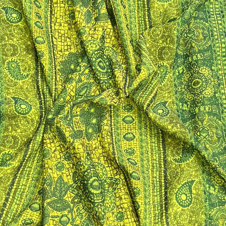 Pound A Metre 3 Metres Luxurious Printed Seersucker Jersey 55” Wide - (Jungle)