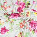 Pound A Metre 3 Metres Luxurious Printed Seersucker Jersey 55” Wide - (Light) (S1J)