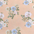Pound A Metre 3 Metres Luxurious Printed Seersucker Jersey 55” Wide - (Peach)