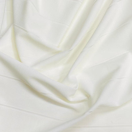 Pound A Metre 3 Metres Luxurious Ribbed Jersey 55” Wide - (Big White Stripes) (EOL)