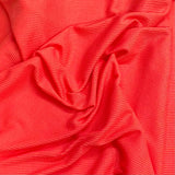 Pound A Metre 3 Metres Luxurious Ribbed Jersey 55” Wide - (Bright Orange) (EOL)