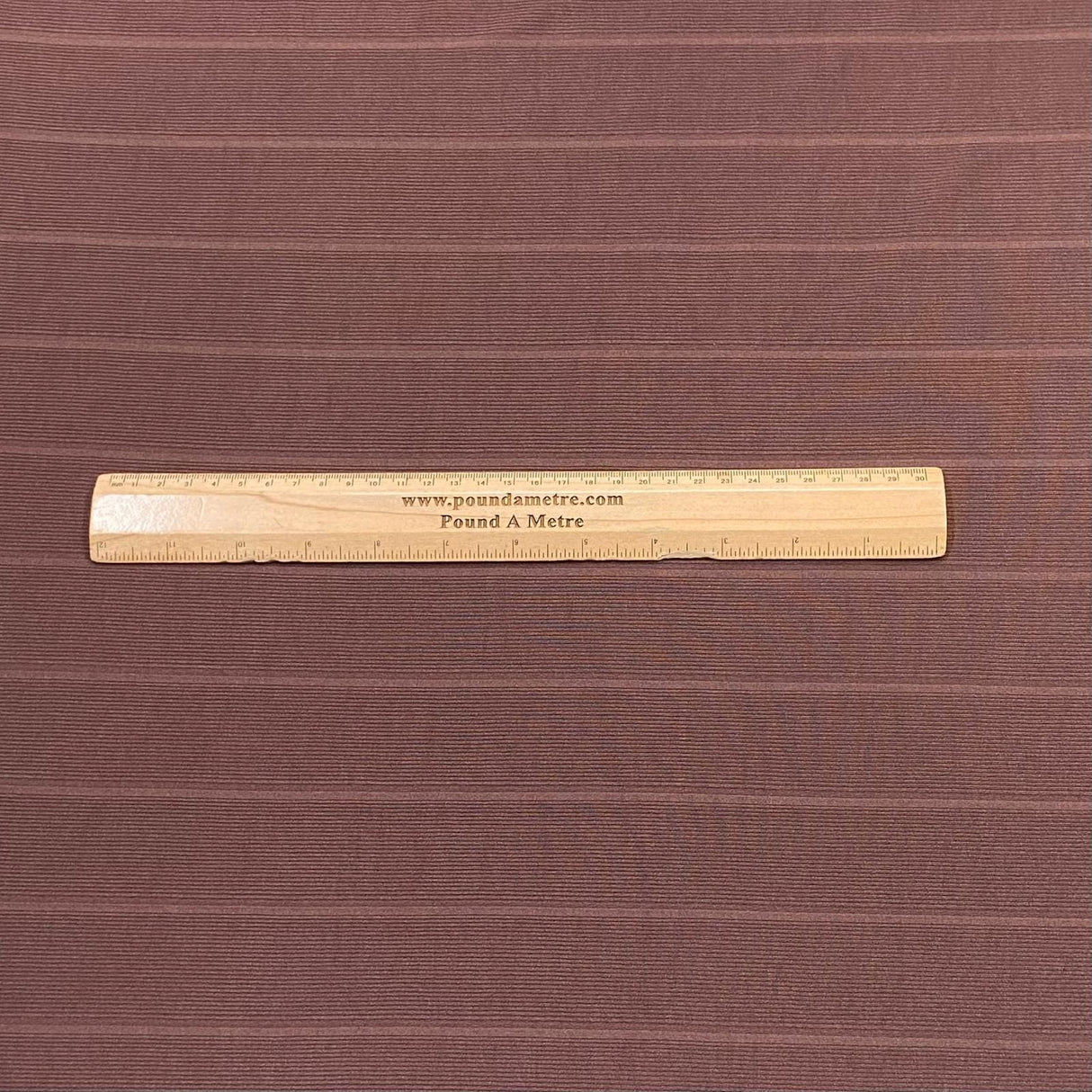 Pound A Metre 3 Metres Luxurious Ribbed Jersey 55” Wide - (Brown)