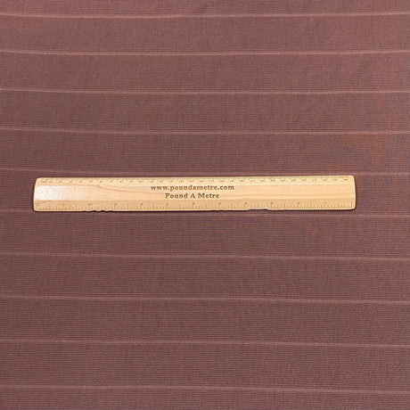 Pound A Metre 3 Metres Luxurious Ribbed Jersey 55” Wide - (Brown)