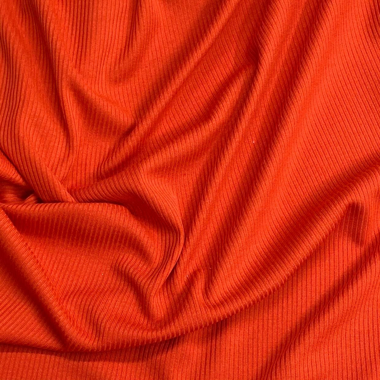 Pound A Metre 3 Metres Luxurious Ribbed Jersey 55” Wide - (Burnt Orange) (EOL)