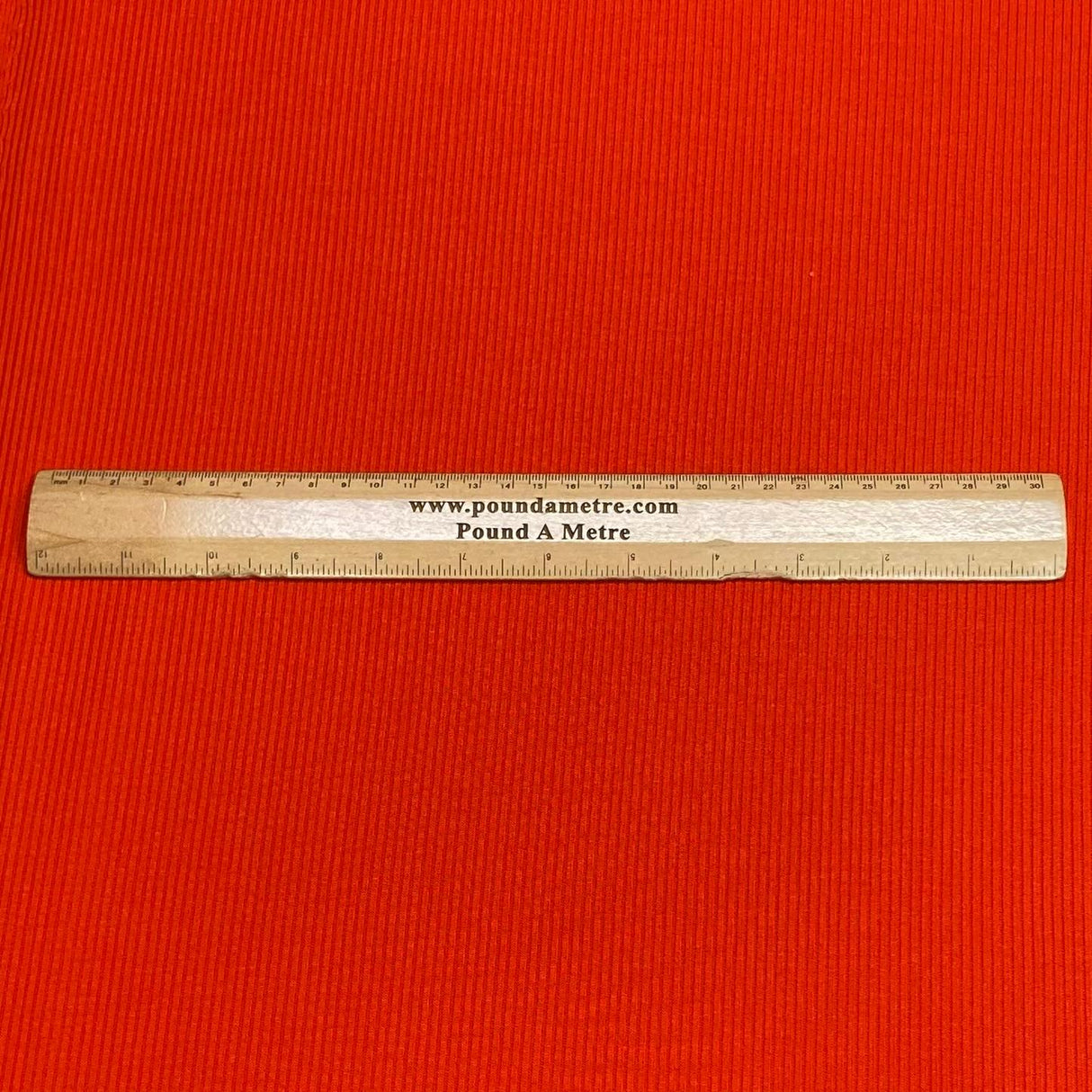 Pound A Metre 3 Metres Luxurious Ribbed Jersey 55” Wide - (Burnt Orange) (EOL)