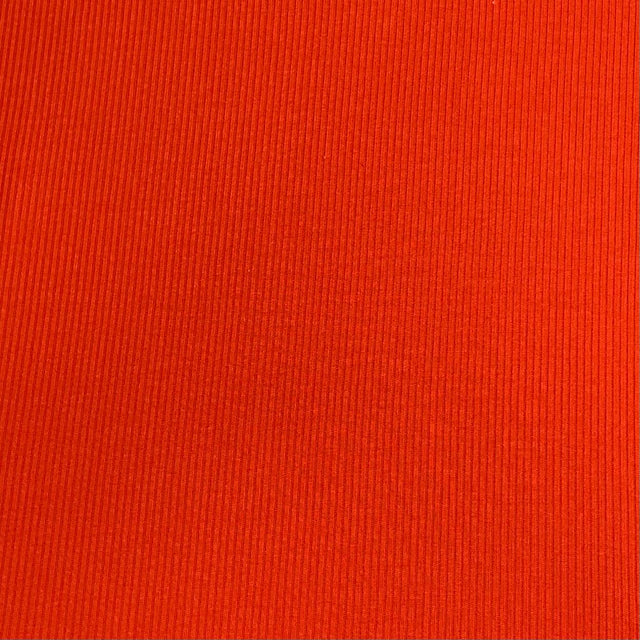 Pound A Metre 3 Metres Luxurious Ribbed Jersey 55” Wide - (Burnt Orange) (EOL)