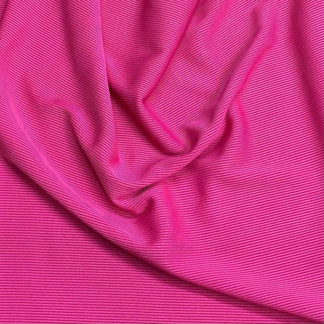 Pound A Metre 3 Metres Luxurious Ribbed Jersey 55” Wide - (Cerise)