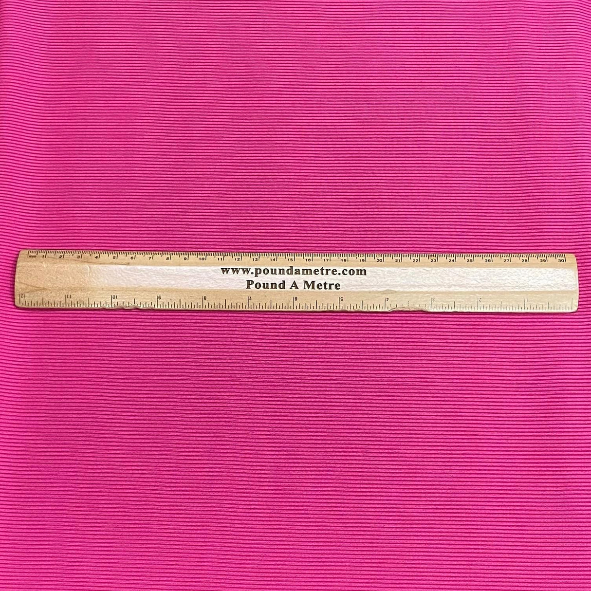 Pound A Metre 3 Metres Luxurious Ribbed Jersey 55” Wide - (Cerise)