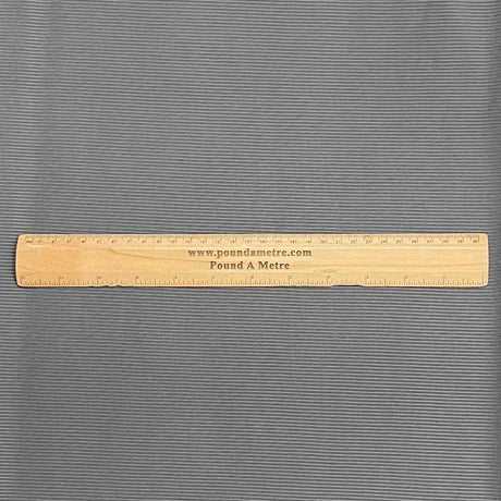 Pound A Metre 3 Metres Luxurious Ribbed Jersey 55” Wide - (Charcoal)
