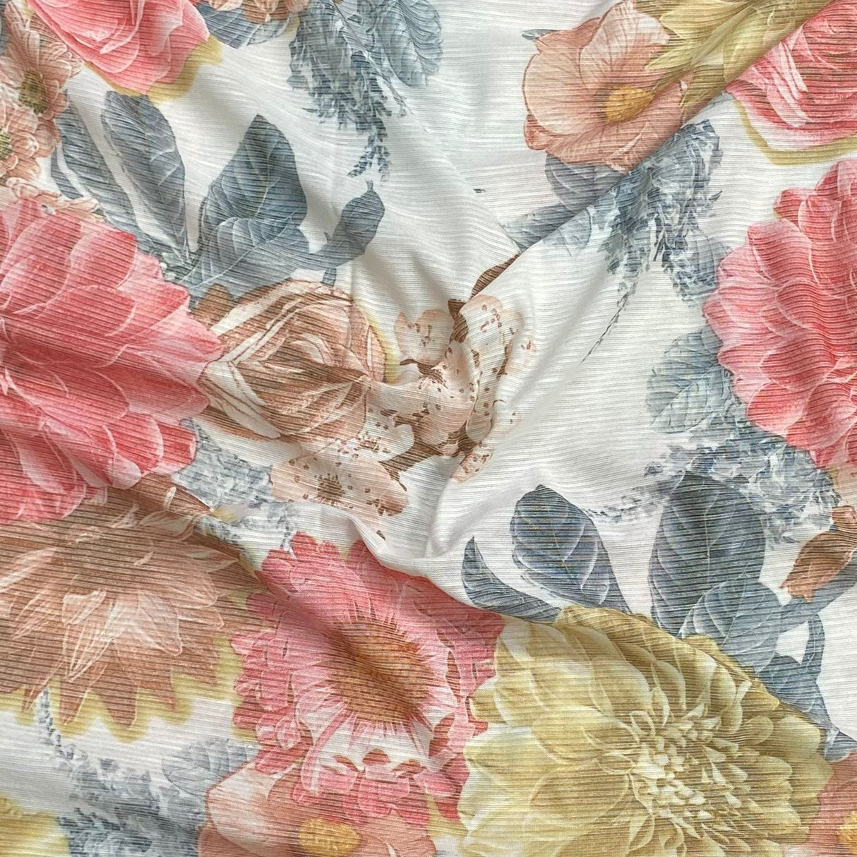 Pound A Metre 3 Metres Luxurious Ribbed Jersey 55” Wide - (Garden) (EOL)