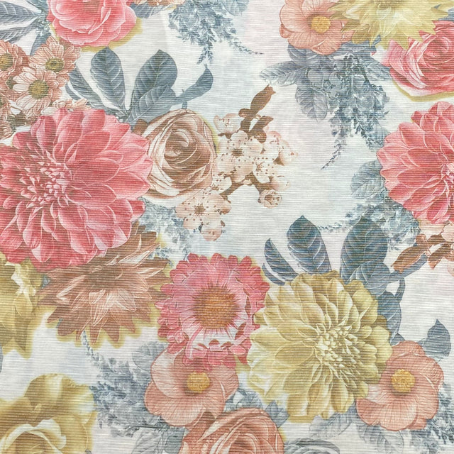 Pound A Metre 3 Metres Luxurious Ribbed Jersey 55” Wide - (Garden) (EOL)