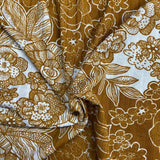 Pound A Metre 3 Metres Luxurious Ribbed Jersey 55” Wide - (Golden Garden)
