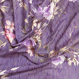 Pound A Metre 3 Metres Luxurious Ribbed Jersey 55” Wide - (Grape Tree)