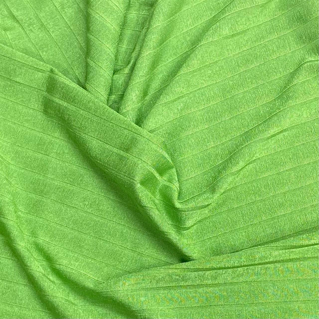 Pound A Metre 3 Metres Luxurious Ribbed Jersey 55” Wide - (Green) (EOL)