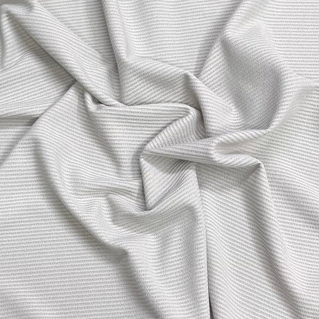 Pound A Metre 3 Metres Luxurious Ribbed Jersey 55” Wide - (Light Grey) (EOL)