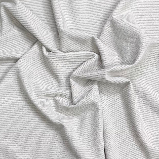 Pound A Metre 3 Metres Luxurious Ribbed Jersey 55” Wide - (Light Grey) (EOL)