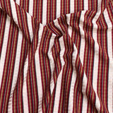 Pound A Metre 3 Metres Luxurious Ribbed Jersey 55” Wide - (Maroon Stripes) (EOL)