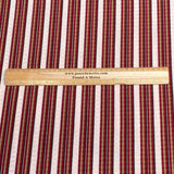 Pound A Metre 3 Metres Luxurious Ribbed Jersey 55” Wide - (Maroon Stripes) (EOL)