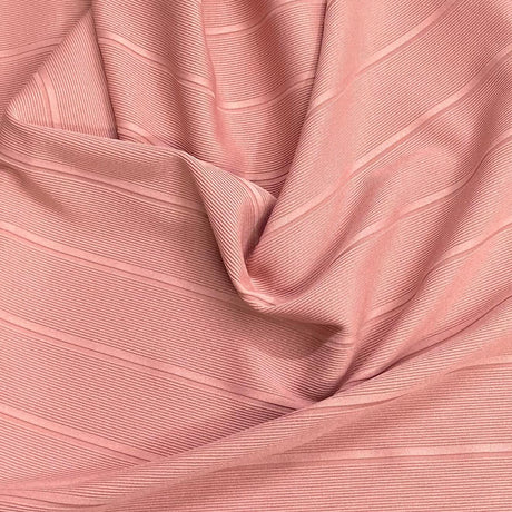 Pound A Metre 3 Metres Luxurious Ribbed Jersey 55” Wide - (Mauve Pink) (EOL)