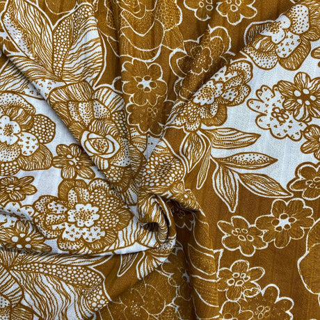 Pound A Metre 3 Metres Luxurious Ribbed Jersey 55” Wide - (Mustard)