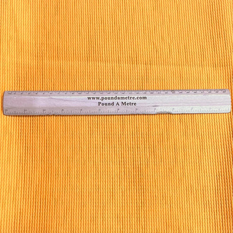 Pound A Metre 3 Metres Luxurious Ribbed Jersey 55” Wide - (Mustard)